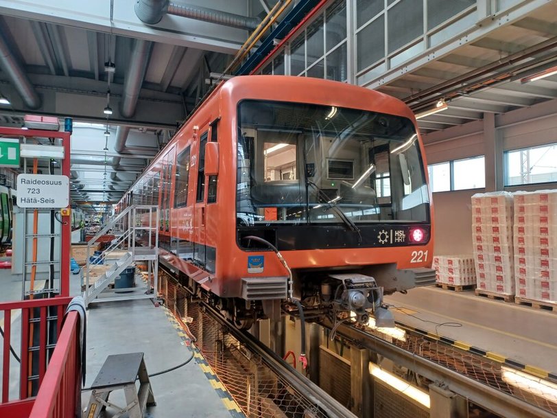 VR FleetCare has delivered the last refurbished metro train to Helsinki Metropolitan Area Transport